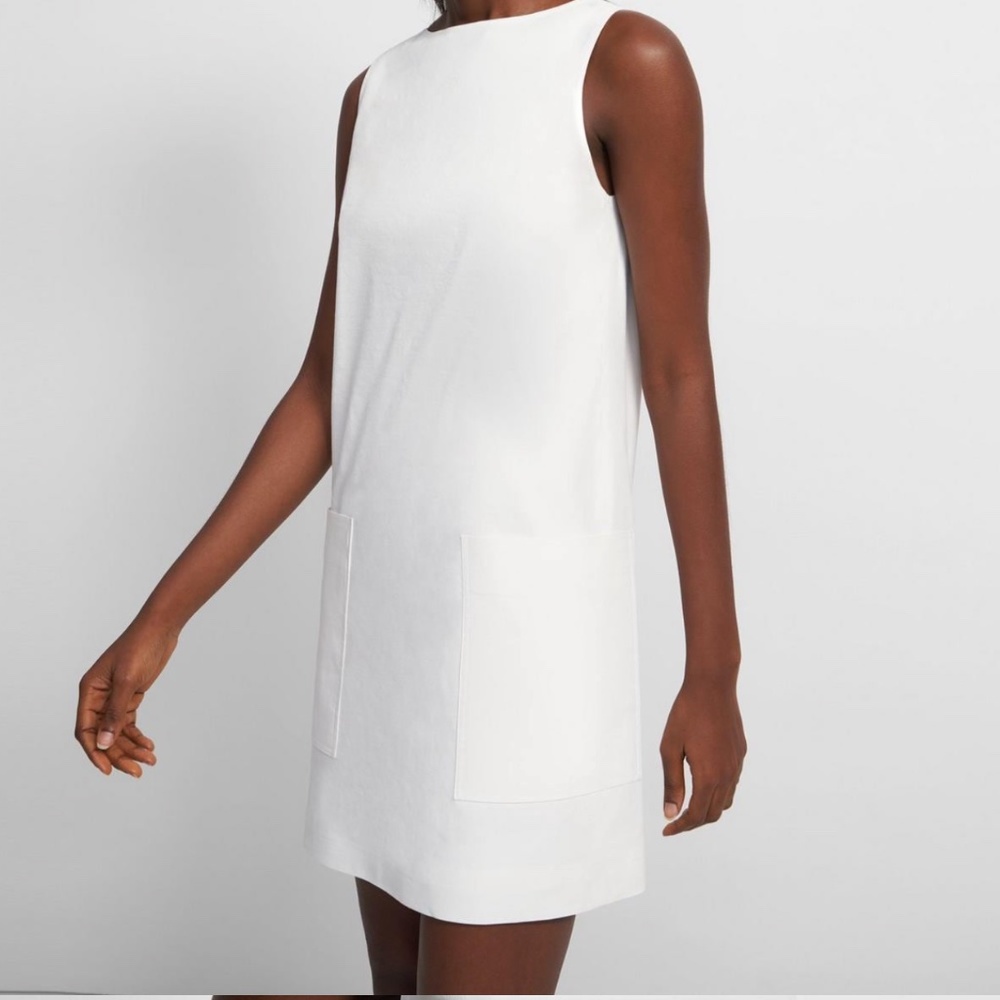 Theory Mod Shift Dress in Good Linen